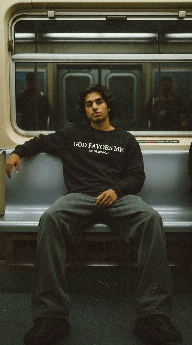 God Favors Me Crewneck