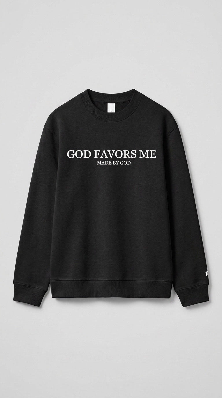 God Favors Me Crewneck