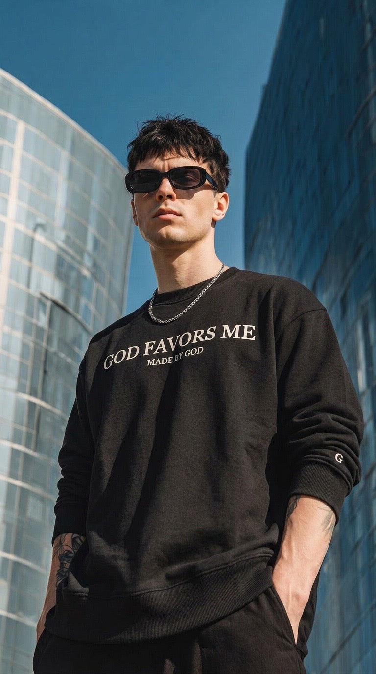 God Favors Me Crewneck