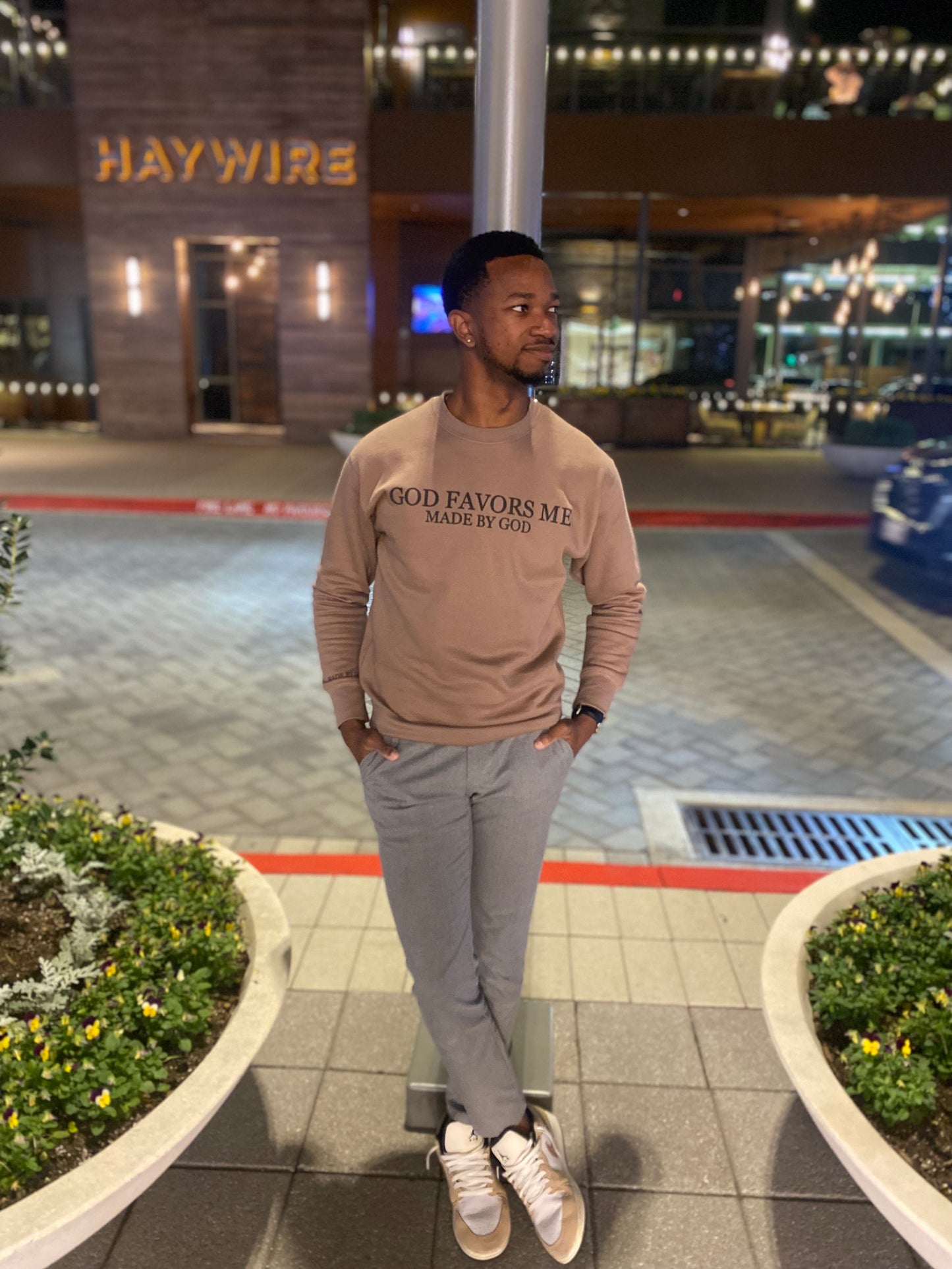 God Favors Me Crew-neck